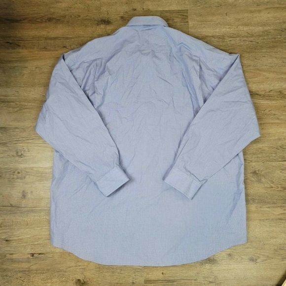 Joseph Abboud Button Up Shirt Wrinkle Free Classic Fit Long Sleeve Blue Collared - Picture 7 of 7